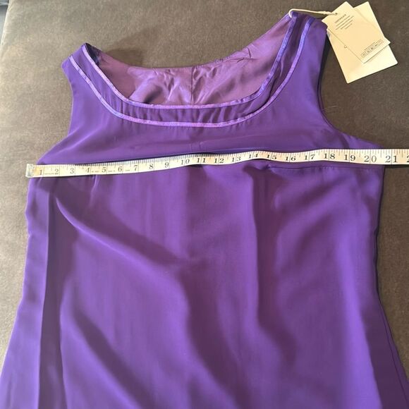 Women’s Purple Chiffon 3 Piece Pants Suit Mother of the Bride Plus Size 16 NEW - Picture 8 of 14